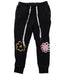 A Black Sweatpants from Minti in size 4T for girl. (Front View)