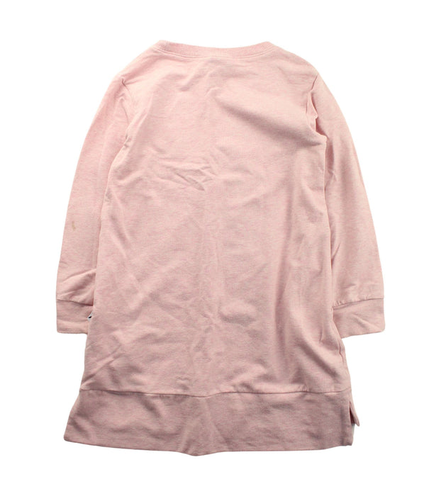 A Pink Sweater Dresses from Minti in size 5T for girl. (Back View)