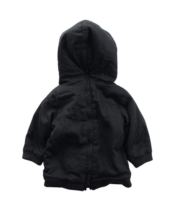 A Black Zippered Sweatshirts from Sprout in size 0-3M for boy. (Back View)