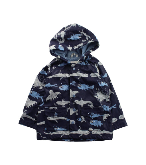 A Blue Rain Jackets from Hatley in size 3T for boy. (Front View)