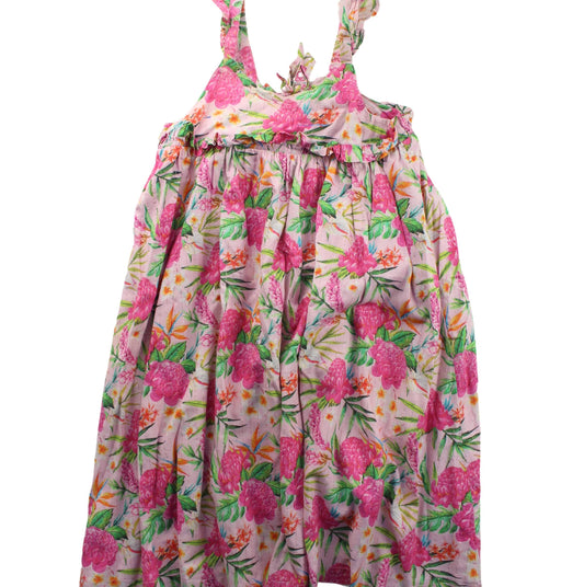 A Pink Sleeveless Dresses from Milkshake in size 5T for girl. (Front View)