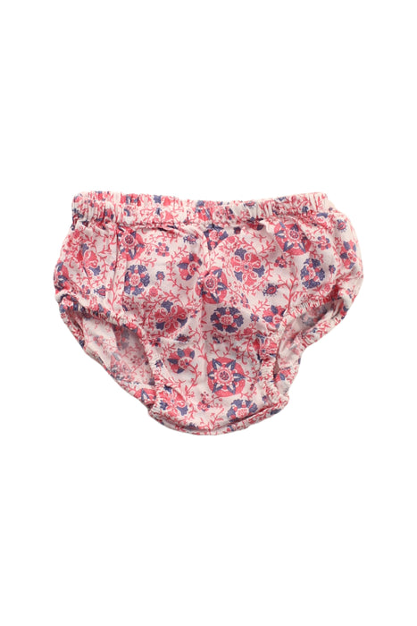 A Pink Bloomers from Purebaby in size 3-6M for girl. (Front View)