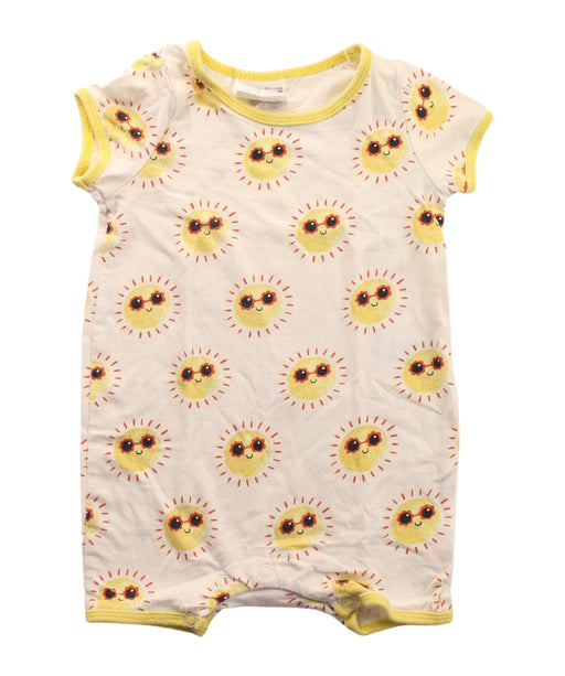 A White Short Sleeve Rompers from Peter Alexander in size 3-6M for girl. (Front View)