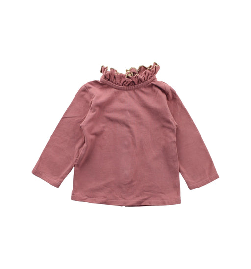 A Pink Long Sleeve Tops from Louis Louise in size 3-6M for girl. (Front View)