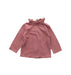 A Pink Long Sleeve Tops from Louis Louise in size 3-6M for girl. (Front View)