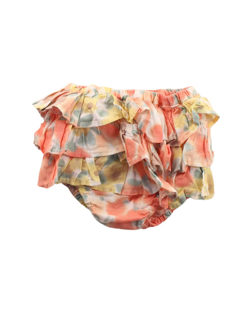 A Orange Bloomers from Tocoto Vintage in size 0-3M for girl. (Front View)