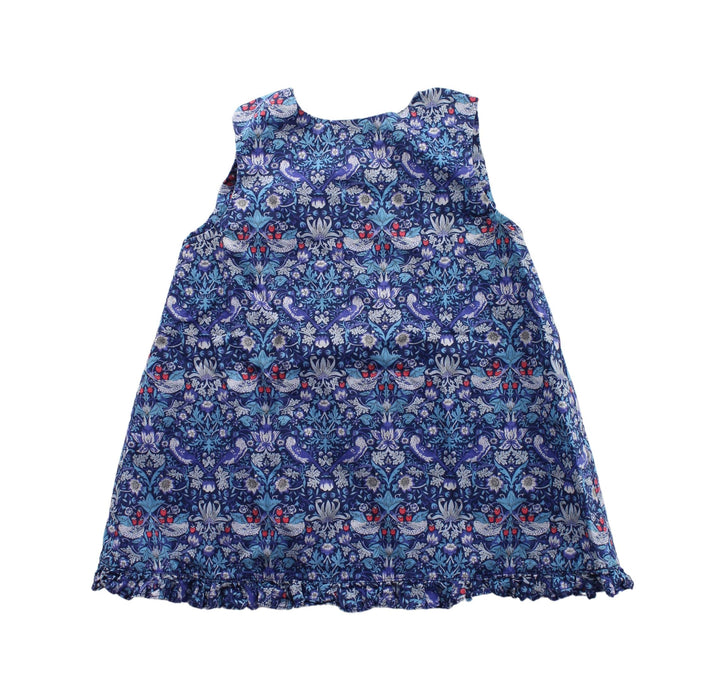 A Blue Dress Sets from Liberty London in size 6-12M for girl. (Front View)