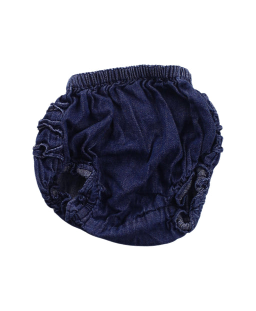 A Blue Bloomers from Velveteen in size 0-3M for girl. (Front View)