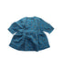 A Blue Long Sleeve Dresses from Velveteen in size 3-6M for girl. (Back View)