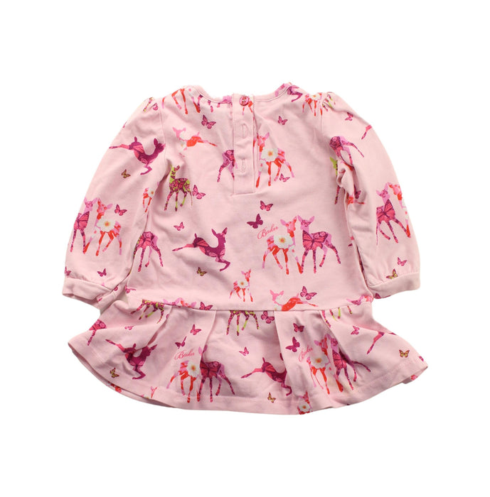 A Pink Long Sleeve Dresses from Baker by Ted Baker in size 3-6M for girl. (Back View)
