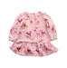 A Pink Long Sleeve Dresses from Baker by Ted Baker in size 3-6M for girl. (Back View)