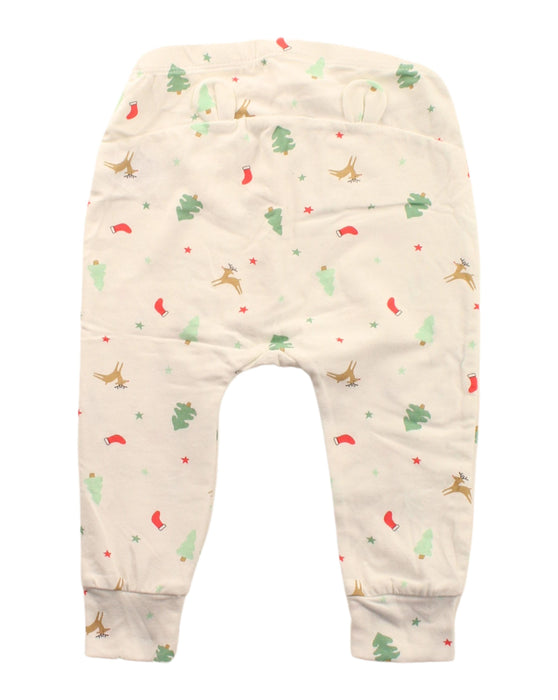A White Sweatpants from Seed in size 6-12M for girl. (Back View)