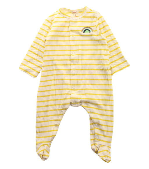 A Yellow Onesies from Catimini in size 3-6M for girl. (Front View)