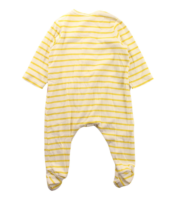 A Yellow Onesies from Catimini in size 3-6M for girl. (Back View)