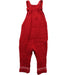 A Red Long Overalls from Sergent Major in size 3-6M for girl. (Back View)