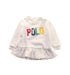 A White Sweater Dresses from Ralph Lauren in size 3-6M for girl. (Front View)