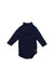 A Navy Long Sleeve Bodysuits from Petit Bateau in size 3-6M for boy. (Front View)