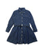 A Navy Long Sleeve Dresses from Ralph Lauren in size 4T for girl. (Front View)