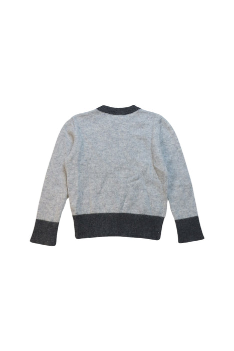 A Grey Knit Sweaters from Bonpoint in size 4T for girl. (Back View)
