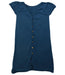 A Navy Short Sleeve Dresses from Excuse My French in size 8Y for girl. (Front View)
