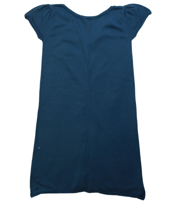A Navy Short Sleeve Dresses from Excuse My French in size 8Y for girl. (Back View)