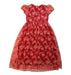 A Red Short Sleeve Dresses from I Pinco Pallino in size 8Y for girl. (Back View)