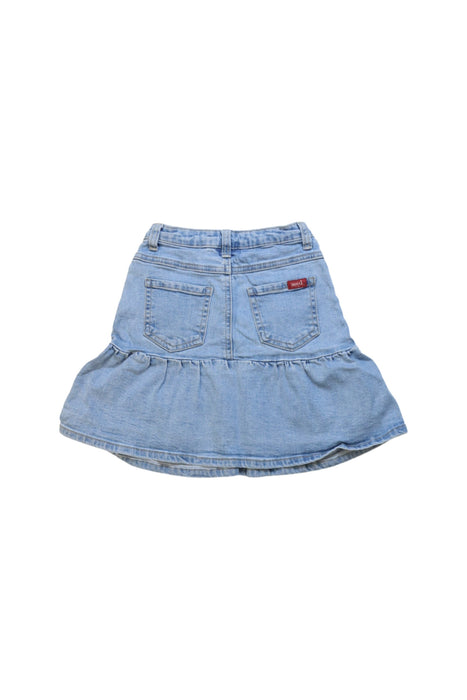 A Blue Short Skirts from Seed in size 6T for girl. (Back View)