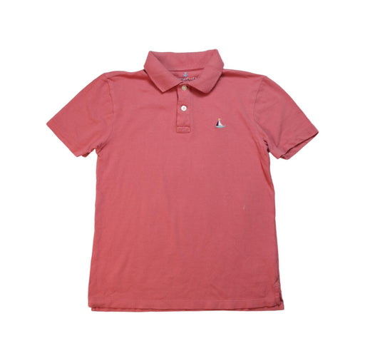 A Pink Short Sleeve Polos from Crewcuts in size 10Y for boy. (Front View)