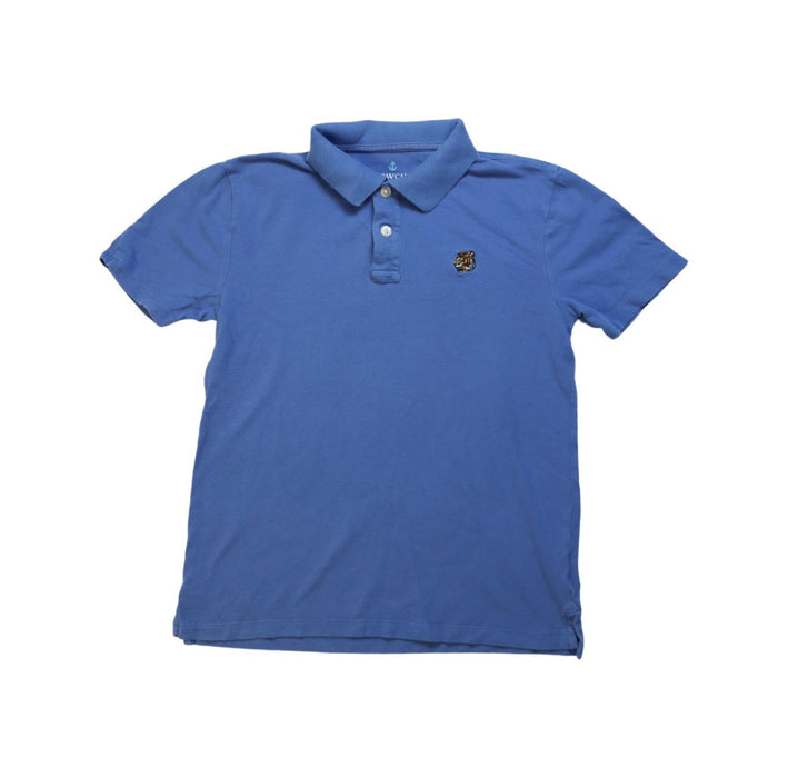 A Blue Short Sleeve Polos from Crewcuts in size 10Y for boy. (Front View)