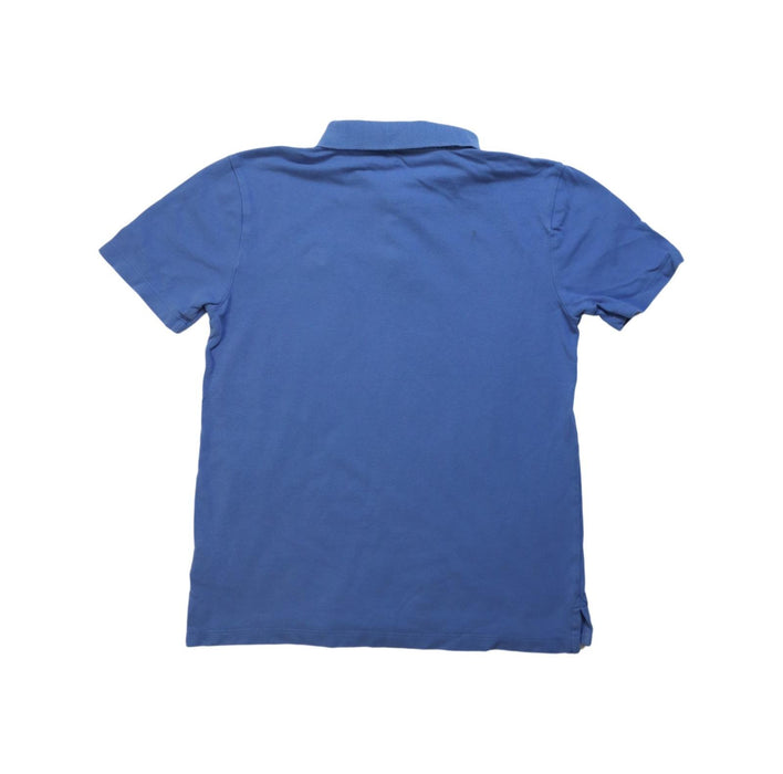 A Blue Short Sleeve Polos from Crewcuts in size 10Y for boy. (Back View)