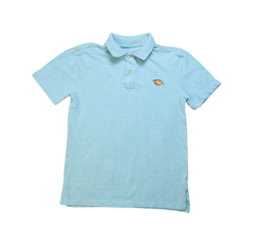 A Blue Short Sleeve Polos from Crewcuts in size 10Y for boy. (Front View)