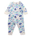 A Blue Long Sleeve Jumpsuits from Petit Bateau in size 0-3M for boy. (Front View)