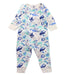 A Blue Long Sleeve Jumpsuits from Petit Bateau in size 0-3M for boy. (Front View)