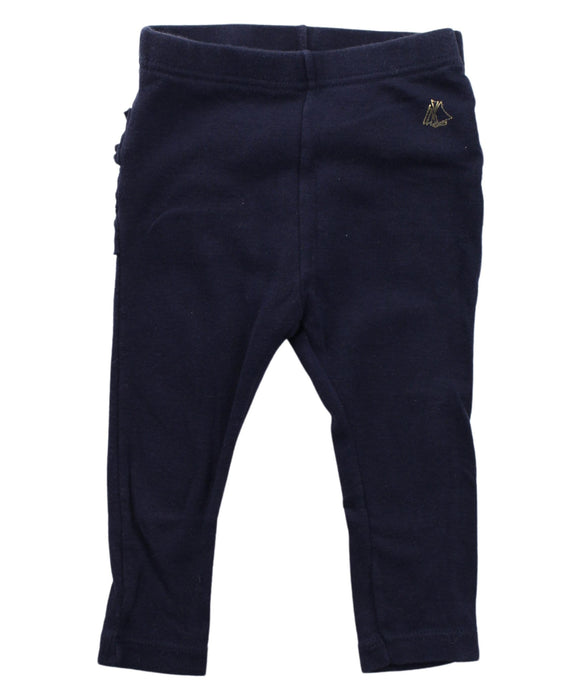 A Blue Leggings from Petit Bateau in size 3-6M for girl. (Front View)