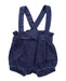 A Blue Overall Shorts from Jacadi in size 0-3M for girl. (Front View)