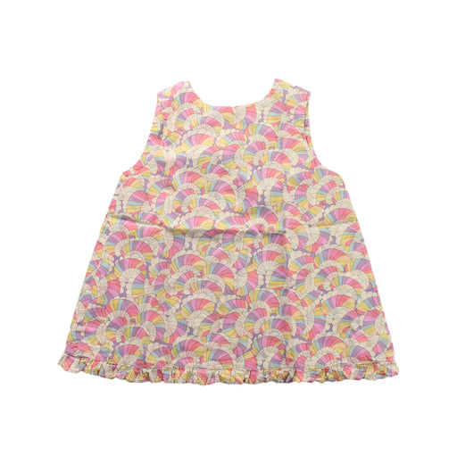 A Pink Sleeveless Dresses from Liberty London in size 6-12M for girl. (Front View)