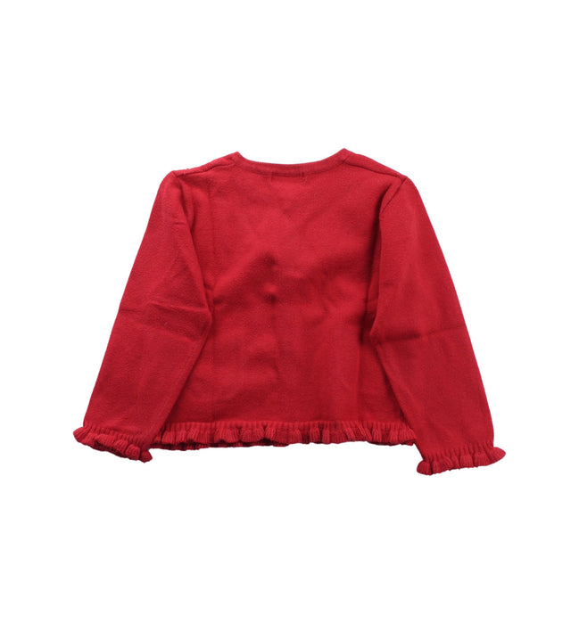A Red Cardigans from Mayoral in size 12-18M for girl. (Back View)