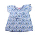 A Blue Short Sleeve Dresses from Sunuva in size 12-18M for girl. (Front View)