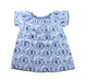 A Blue Short Sleeve Dresses from Sunuva in size 12-18M for girl. (Back View)
