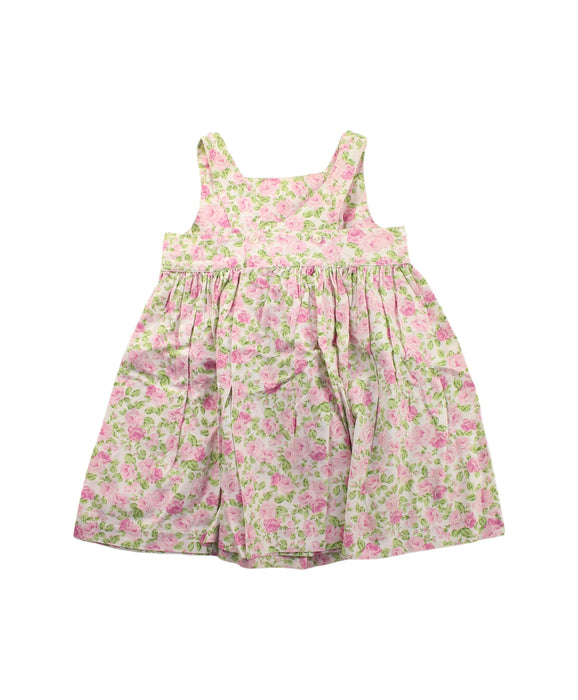 A Green Sleeveless Dresses from Angelina in size 2T for girl. (Back View)