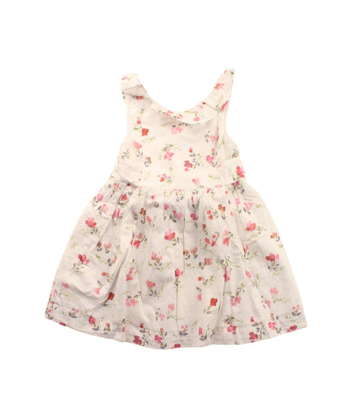 A White Sleeveless Dresses from Cyrillus in size 3T for girl. (Front View)