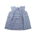 A Blue Sleeveless Dresses from Bonpoint in size 6-12M for girl. (Back View)