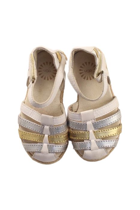 A White Sandals from UGG in size 18-24M for girl. (Back View)