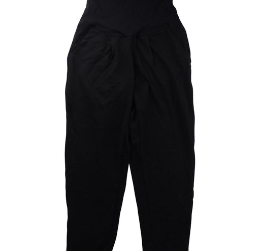 A Black Sweatpants from 010 Maternity in size S for maternity. (Front View)