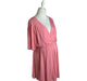 A Pink Short Sleeve Dresses from Seraphine in size XL for maternity. (Front View)