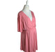 A Pink Short Sleeve Dresses from Seraphine in size XL for maternity. (Front View)