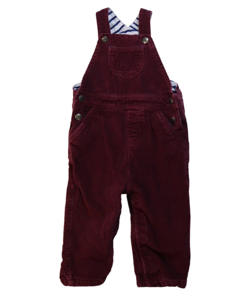 A Red Long Overalls from Boden in size 12-18M for girl. (Front View)