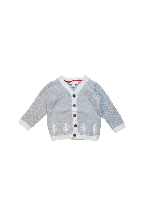 A Grey Cardigans from The Little White Company in size 12-18M for boy. (Front View)