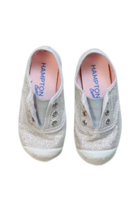 A Silver Slip Ons from Hampton Canvas in size 3T for girl. (Back View)