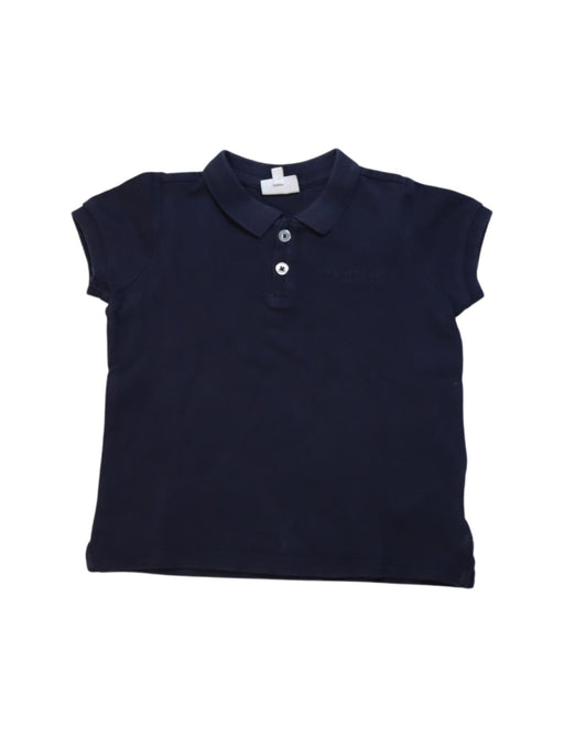 A Black Short Sleeve Polos from Seed in size 2T for girl. (Front View)